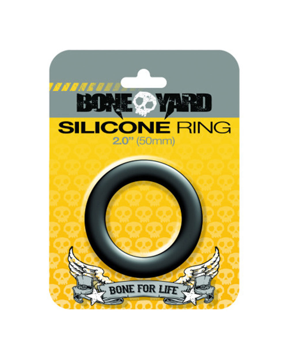 Boneyard Silicone Ring 50mm Black