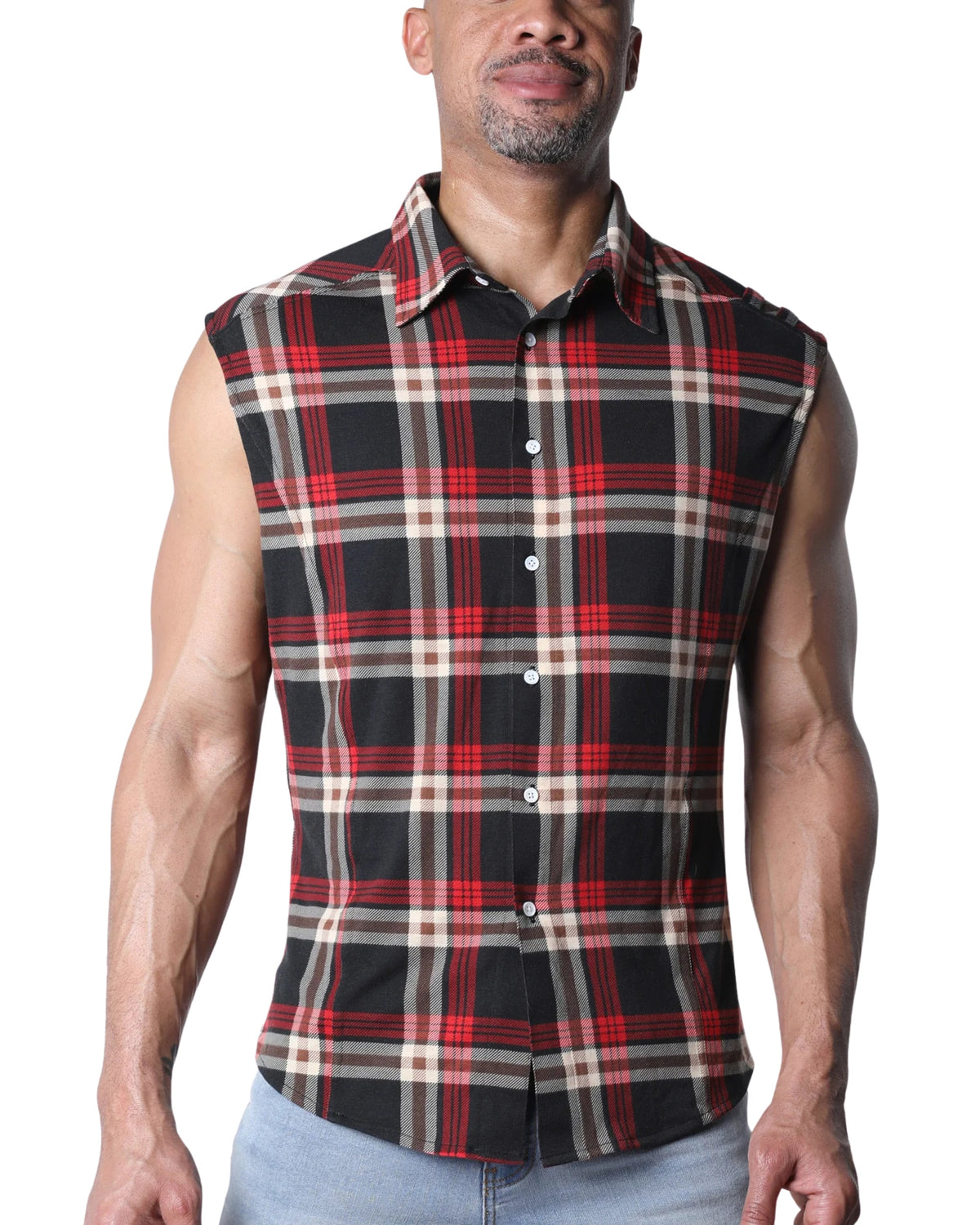 Lumber Jacked Sleeveless Shirt
