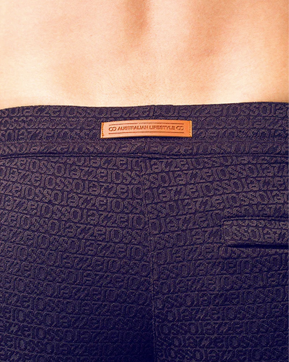 S90 Textured Manly Shorts - Signet Cocoa Black