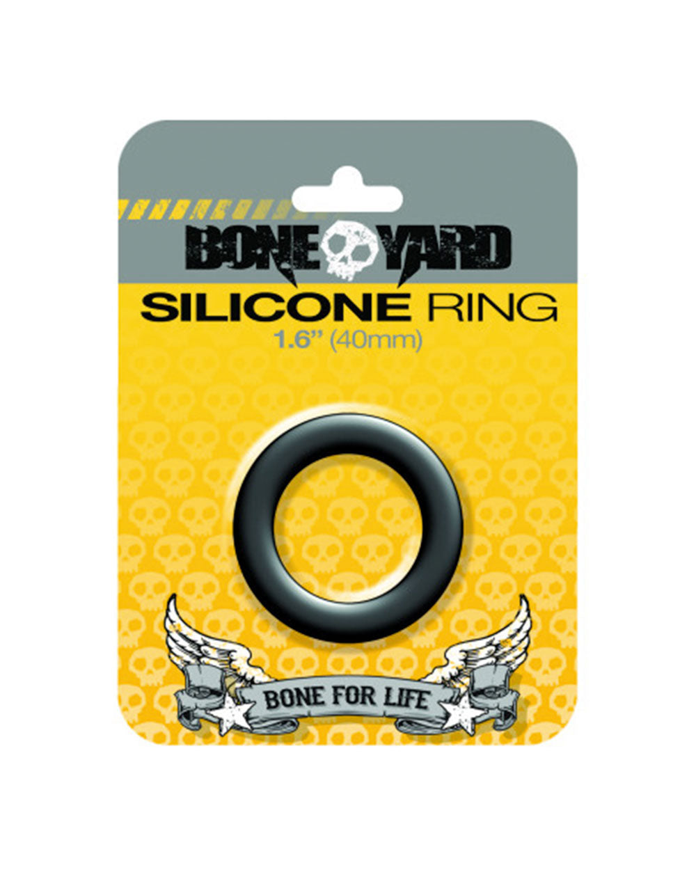 Boneyard Silicone Ring 40mm Black