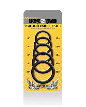 Boneyard Silicone Ring 5 Pc Kit Black
