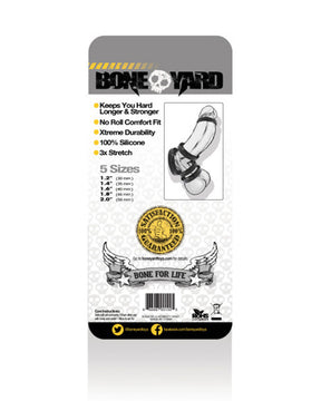 Boneyard Silicone Ring 5 Pc Kit Black