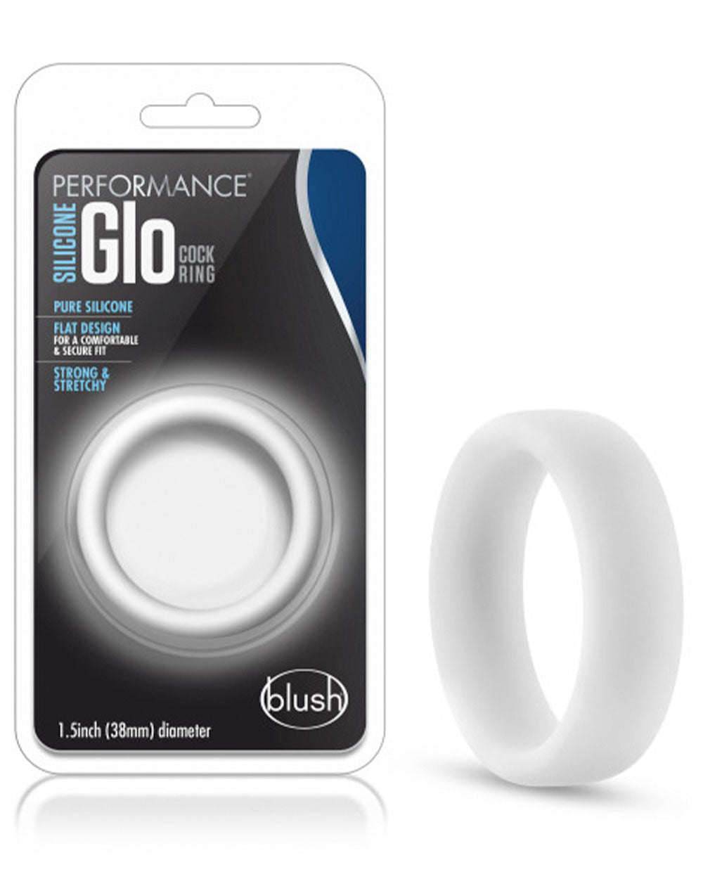 Silicone Glo C-Ring White Glow