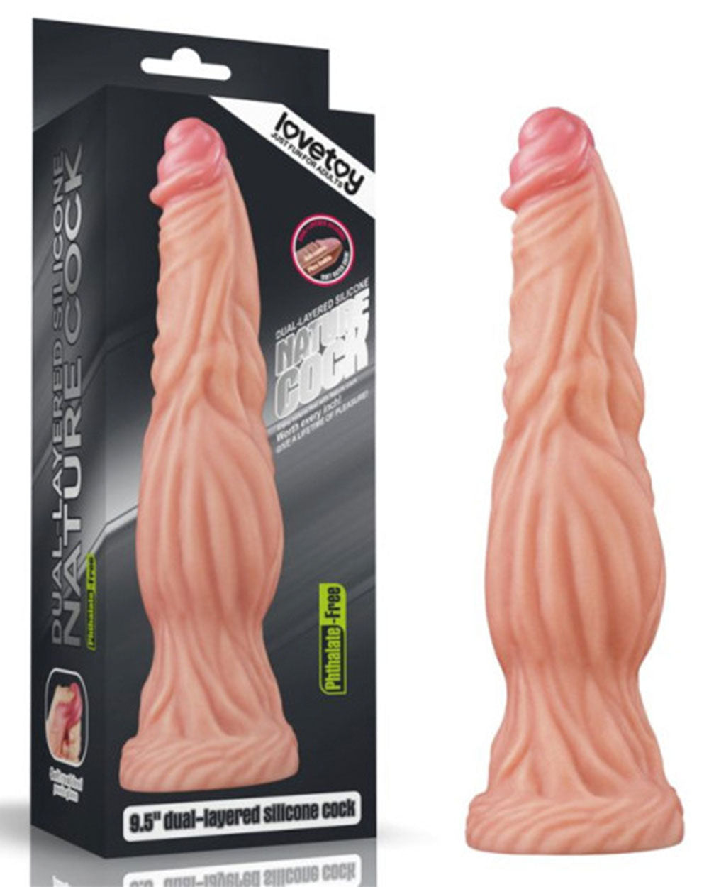 Nature C*ck Dual Layer 9.5in Alien Dildo