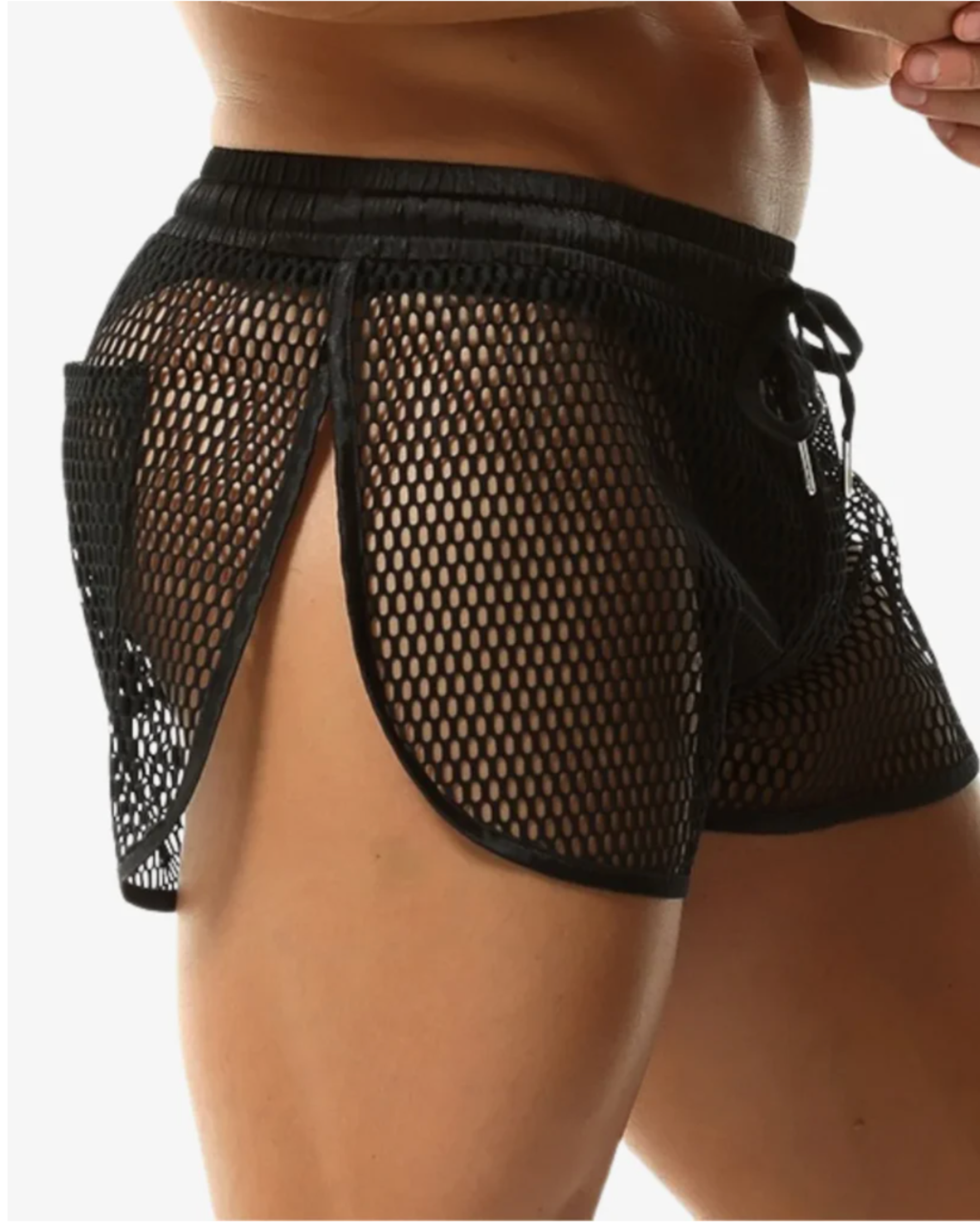 Line Mesh Shorts