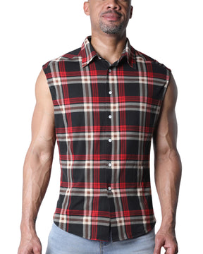 Lumber Jacked Sleeveless Shirt