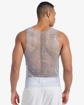 Crystal Mesh Tank Top