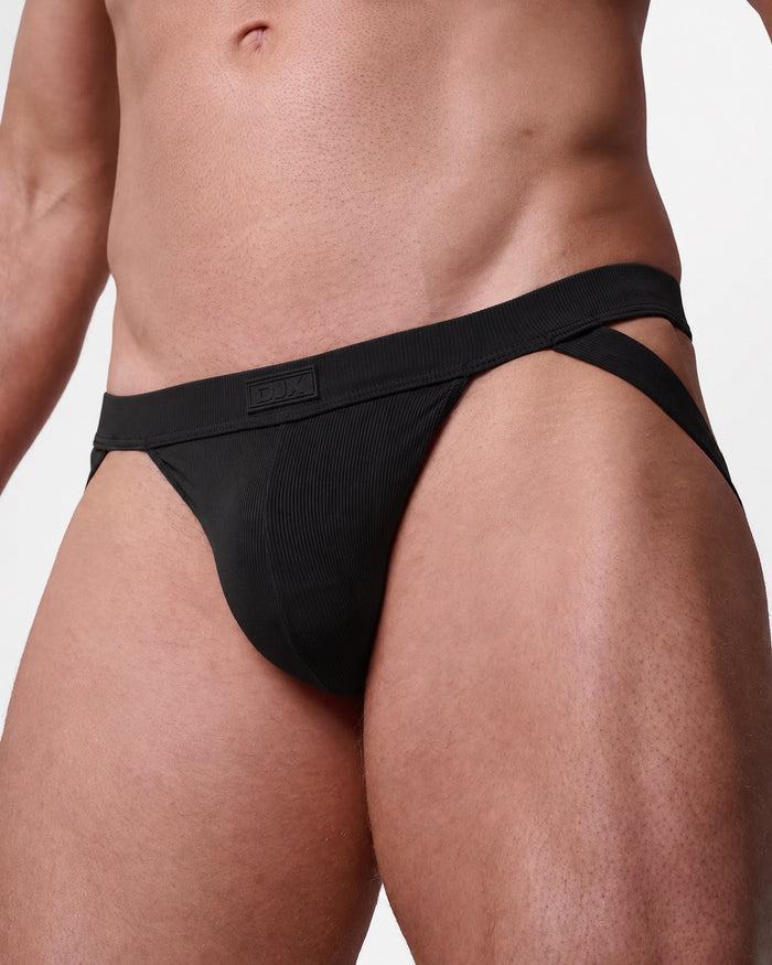 Ribbed Jock - Black