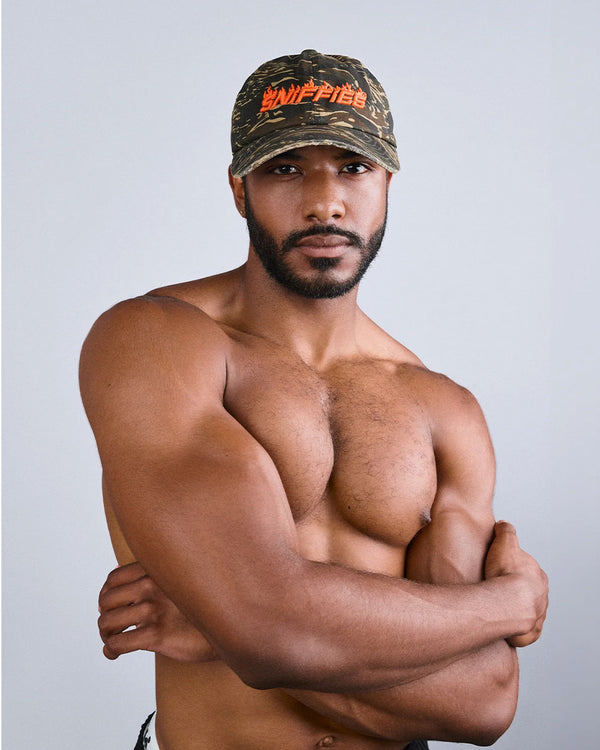 Camo Flames Hat
