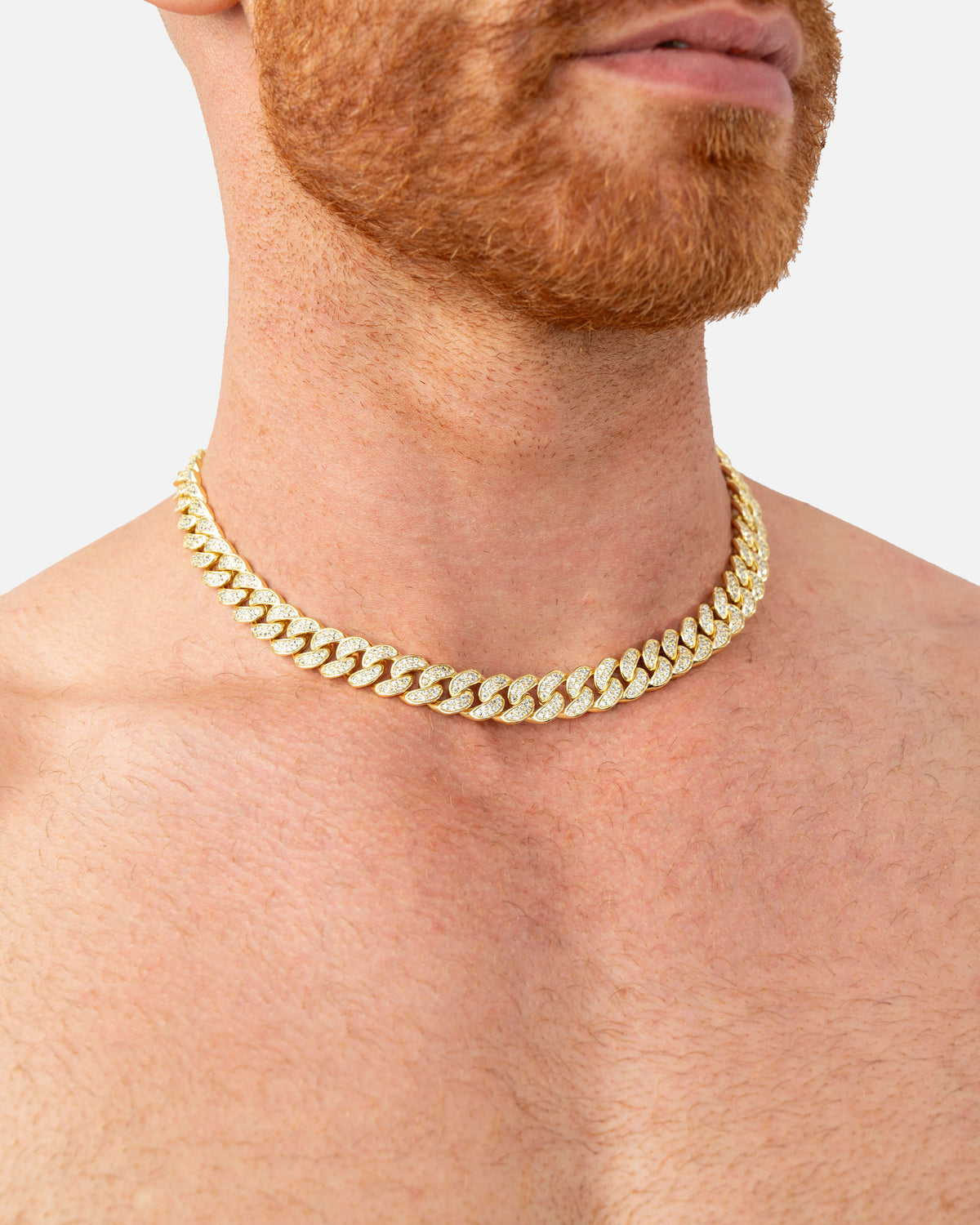 14k Yellow Gold Solid Miami Cuban Link Necklace