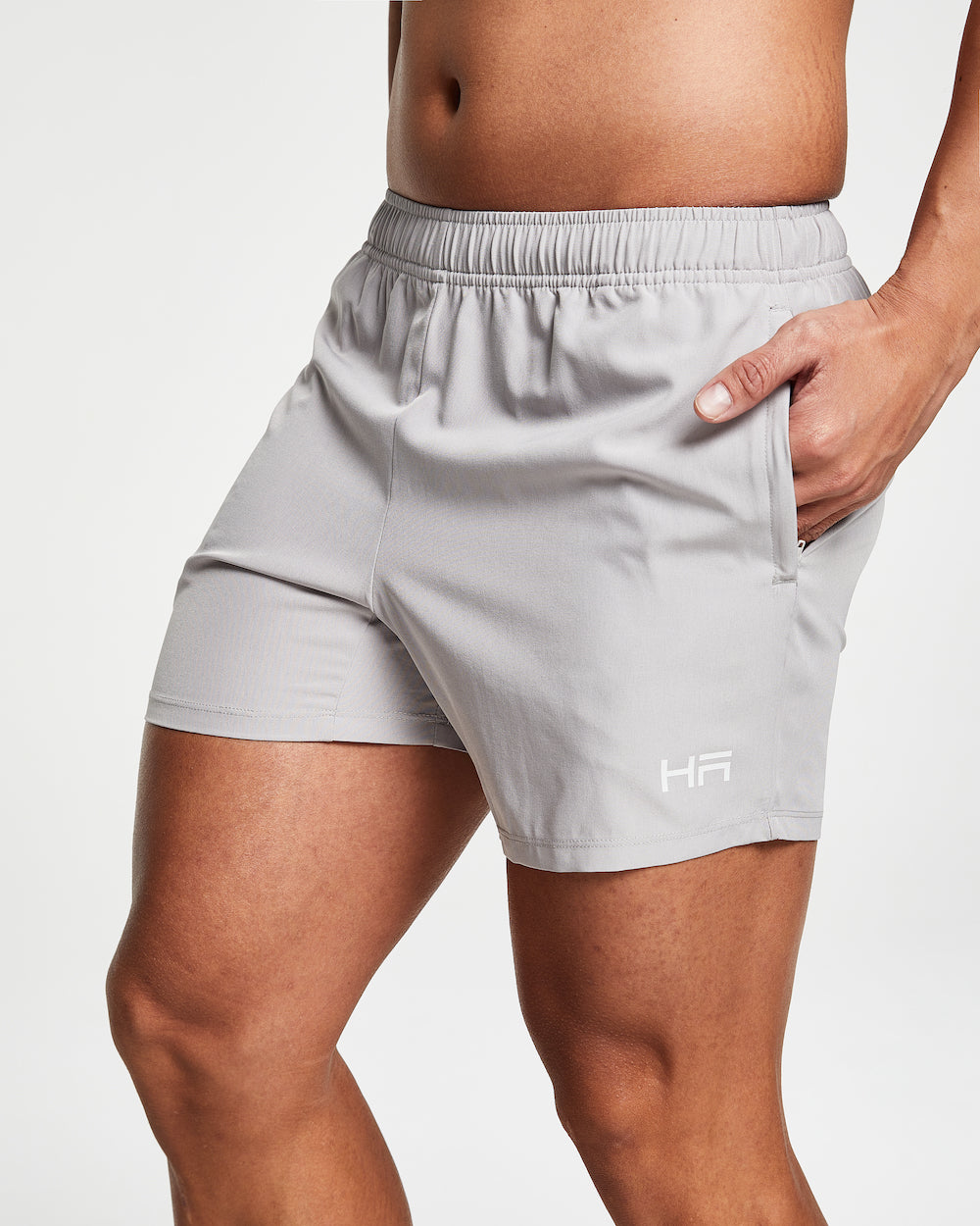 Aro 5" Gym Shorts - Cool Grey